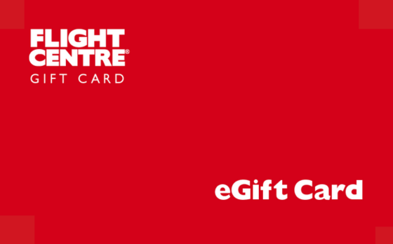 Give the Gift of Travel! A Flight Centre Gift Card is perfect for any special occasion. Our Gift Cards can be used towards payment of your holiday.